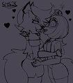 Tongue action between Loona and a Hypnotized Suki Lane