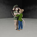 Bryan and Sora sharing a moment
