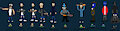 Gang wars: Yutes Artwork and ingame sprites by TheCemmie