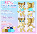 Petal the Chipmunk - Ref Sheet