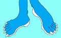 Sky the Angel Hedgehog Footshot Digital