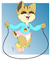 Jump roping Chipmunk -By NazzNikoNanuke-