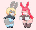 bunnies by Kyosyurbl
