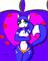 Krystal alone in the bed by Draynlat