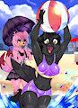 Beach Buns-Rebecca and Tremora by GlimmyGlam