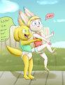 Lifting confetti by ConejoBlanco