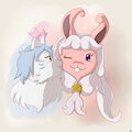 Precious Fluffies, In Color - Mewey and Lucy