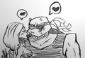 Kissy turtle kissy by AbominationQu33n