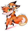 Pappy & Luna foxes ride