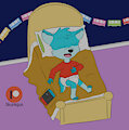 Sleeping Gamer -By SkunkyGussy-