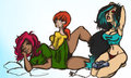 Sleepover Time!!! by AbominationQu33n