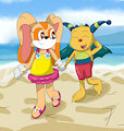 A New Friend on the Beach (by Rouyuki)