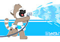 Hose fight.