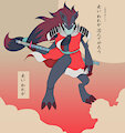 Soushiro, Zoroark samurai by darkbunny666