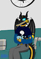Jeremy and his daughter Liza the shinx (father's day) by Jeremythedragon