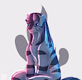 Sitting Zebra