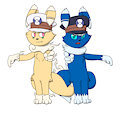 Temictli and C - Subway Bosses by PepperThePoochyena