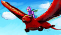 Soaring on the Back of a Bird~