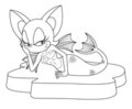 Rouge The Mermaid Outline
