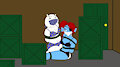Toriel and Undyne Animated with sound by Sonicrock56