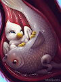 Crop of Fish and Birb