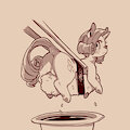 Rarity on RIce by ColdBloodedTwilight