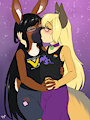A Kiss at Dusk by GraceTheGoldenFurred
