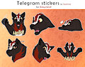 Telegram stickers for RobynWolf part 1