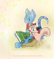 Zammy y Dark Clefita by Clefita