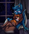 Night cuddling by HiroKetzio