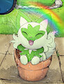 Sprigatito Watering