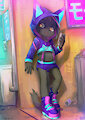Neon [ Commission ] by echOwOcha