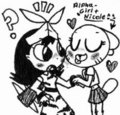 Nicole licking Alpha-Girl