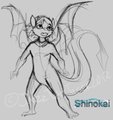 rough style sketch of Shinokai by JazzTheTiger