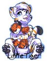 Littletiger strawberryneko Badge by Littletiger