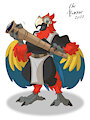 Stream commission - adorkable parrot