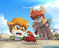 Johann Not Enjoing The Beach As Much.