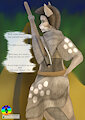 Calress the Barbarian takes her prize