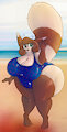 Curly Q At The Beach