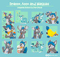 Dracco, Acco and Mathias Telegram Stickers