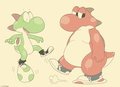 Big Red and Little Green by Focaccia