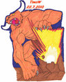 Demon emerging