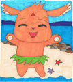At the beach