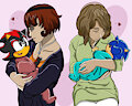Two Mommies and their baby hedgies~ by HedgieLombax147