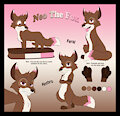 Neo the Neopolitan Fox - Ref Sheet