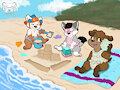 Australian beach for padded cubs