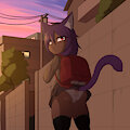 fuyuki's skirt mishap by SilverMoriko