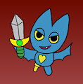 Adorabat with a Sword by Collecter128