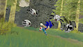 battle in the forest