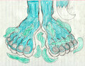 Sharon's Hair Covered Feet by LouisEugenioJR1990